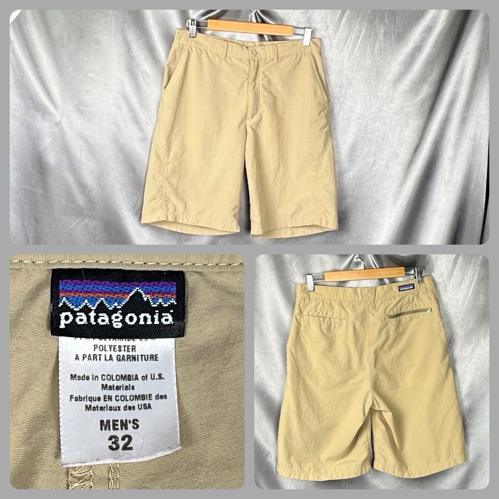 Vintage Patagonia‎ Sol Patrol Shorts Men's 32 Khaki Nylon Lightweight Hike 2006
